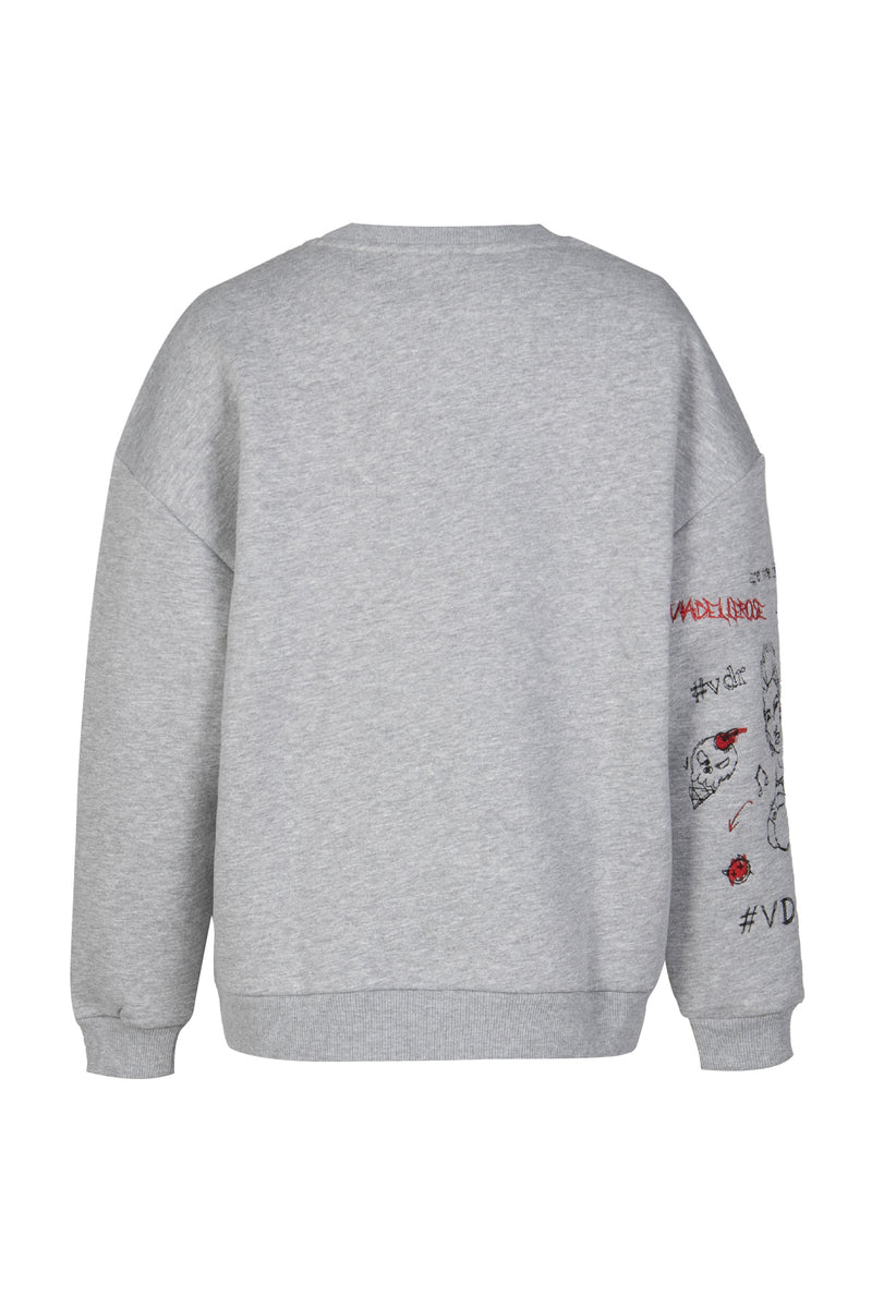 GRİ MELANJ SWEATSHIRT 16250